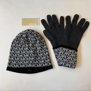 Michael Kors Beanie and Gloves set
